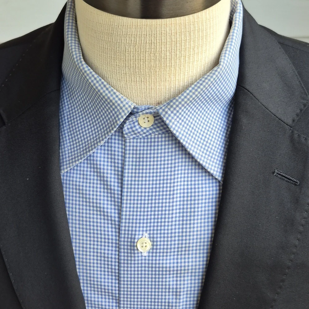 HUGO BOSS Johnstons Lenon Solid Black Super 100s Wool Mens Sz 44‎ R Sport Coat